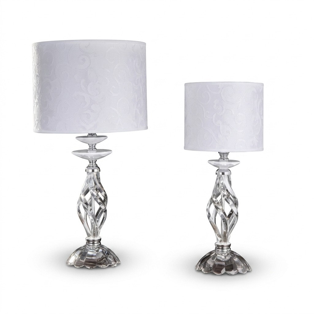 Tischleuchte Antik Stil Tisch Lampe Kristall Leuchte Lampen Leuchten Neu