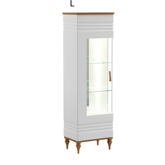Hochanrichte Holz Glas Kommode Vitrine Kommoden Vitrinen Kommodenschrank