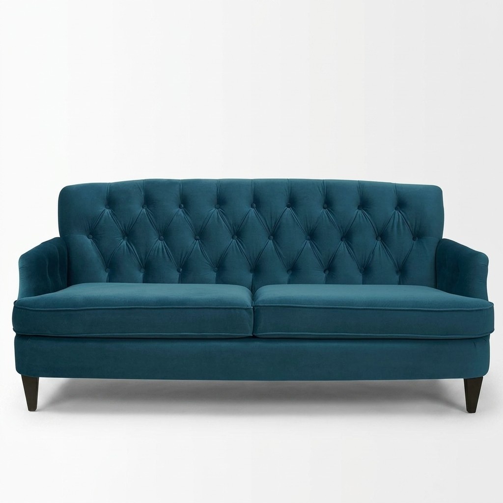Turkis Royal Couch - Luxus Chesterfield Möbel # Polster Design Leder