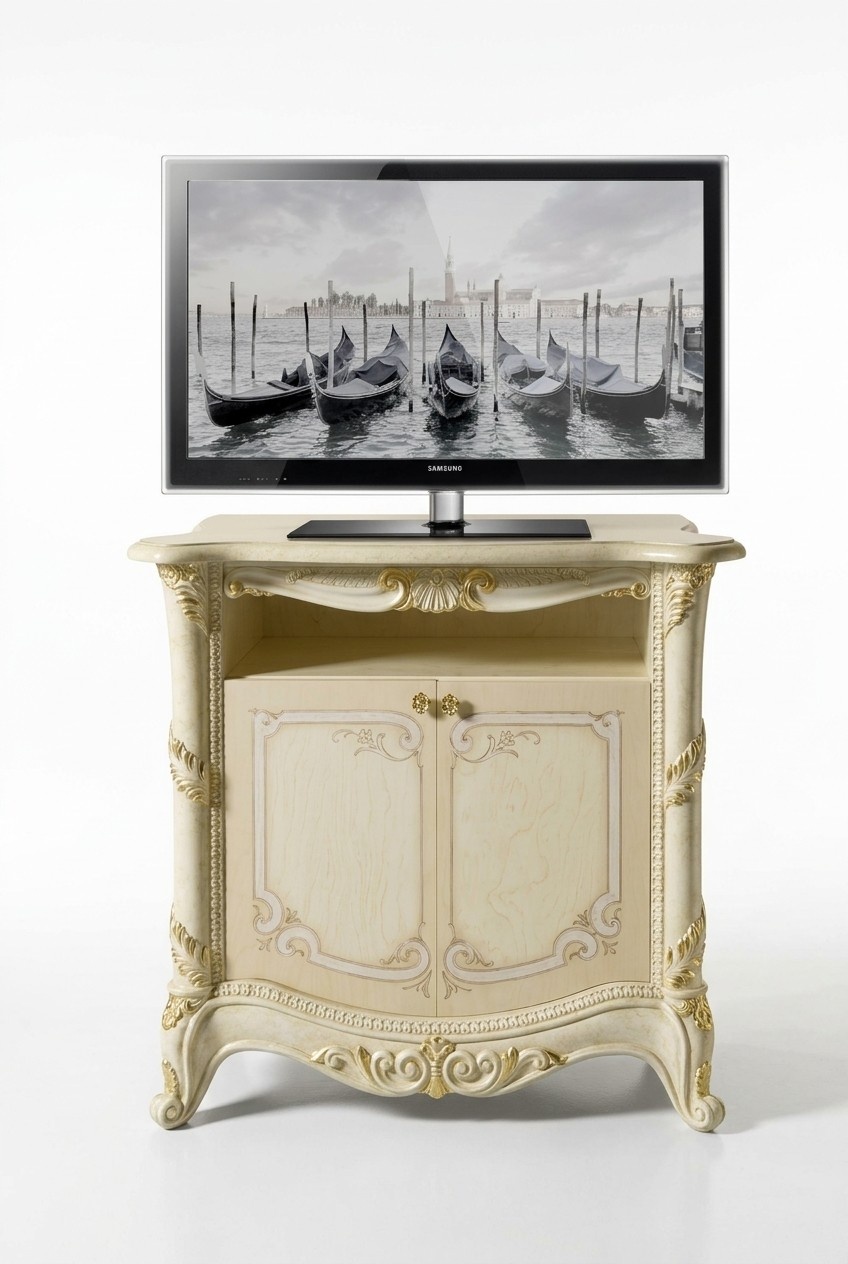 tv Sideboard rtv Wohnzimmer Design Regal Beige Holz Lowboard Regale Italien Neu