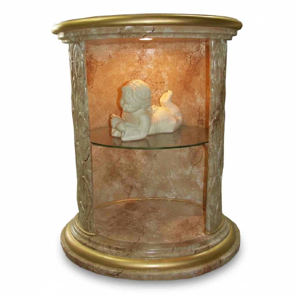 Vitrine Design Säule Schrank Vitrinen Regal Aufbewahrung Beleuchtet