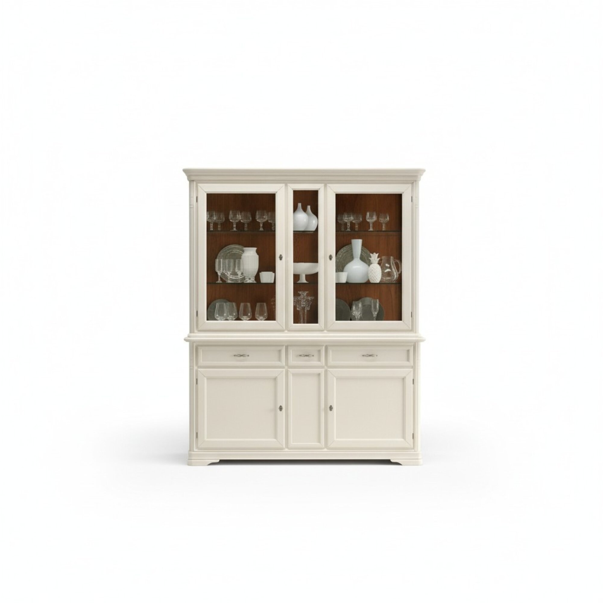 Vitrine Esszimmer Anrichte Holz Möbel Wohnzimmer Anrichte Glas Schrank