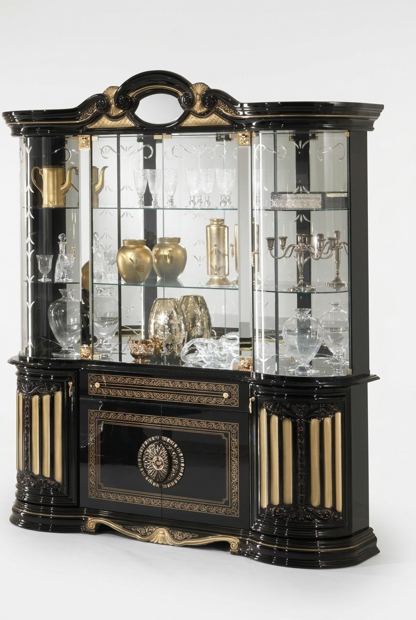 Vitrine Glas Schrank Wohnzimmer Schaufenster Vitrinen Italienische Möbel