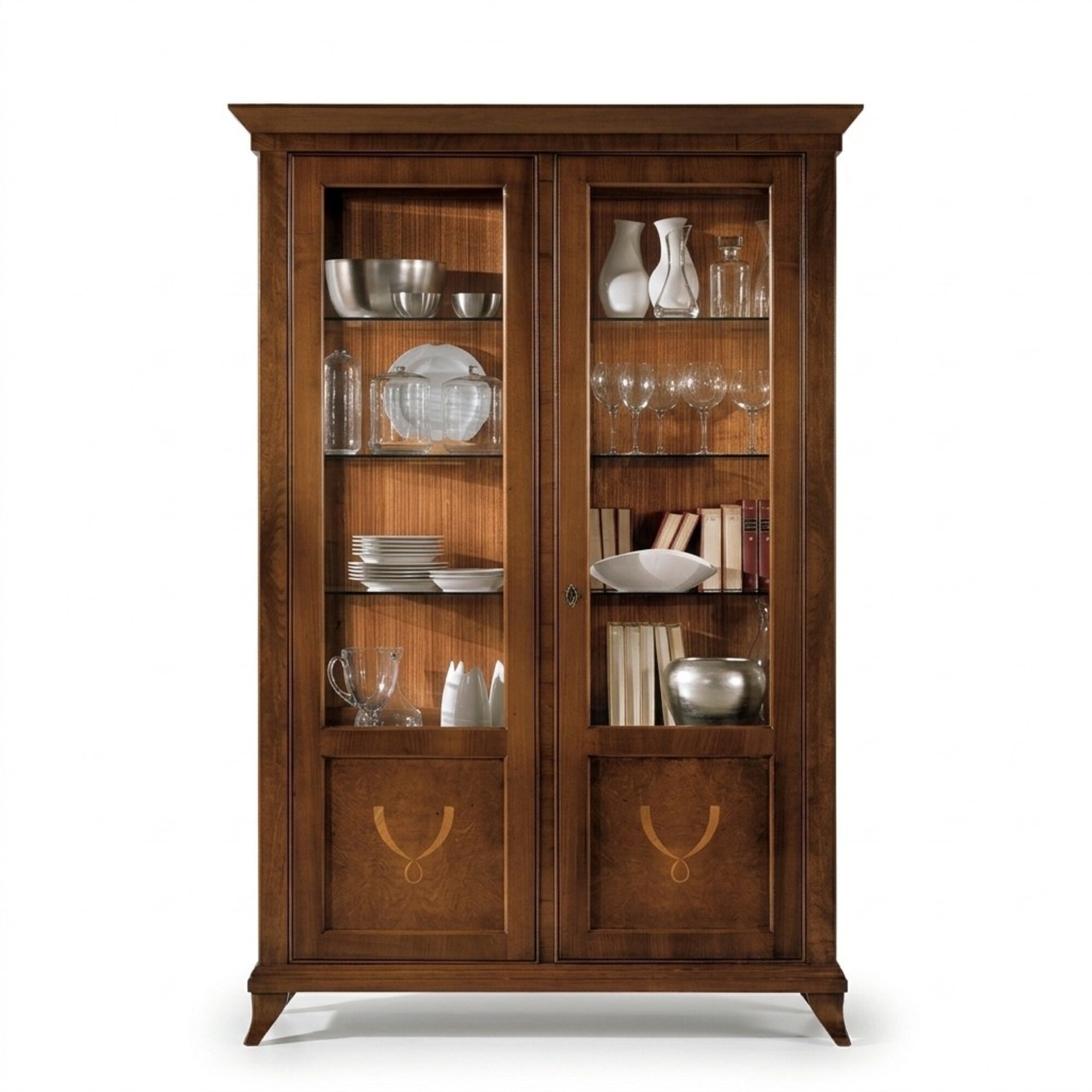 Vitrine Schrank Klassische Vitrinen Schränke Wohnzimmer Deko Anrichte