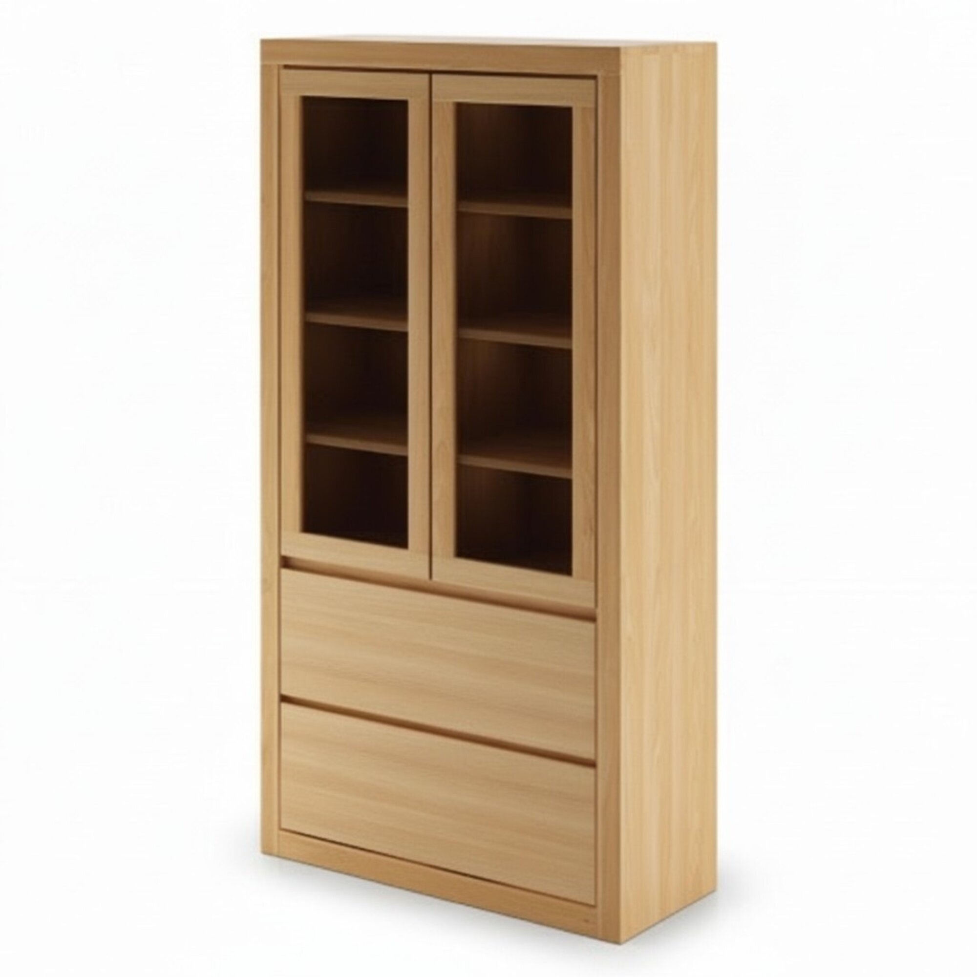 Vitrine Vitrinen Schrank Regal Holz Schrank System Regale Wohnzimmer Glasschrank