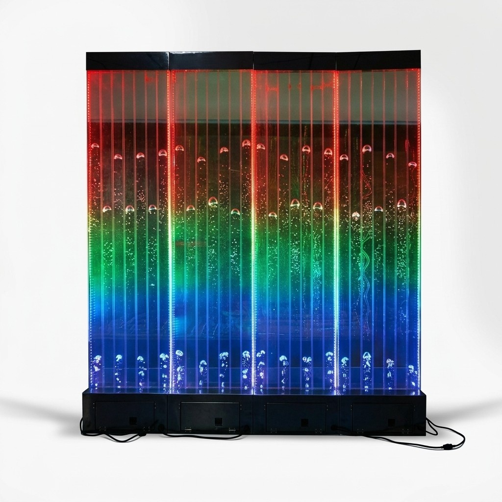 Wandpaneel mit Wasserblasen Dekorative LED Wasserwand Designer Wasser Wand