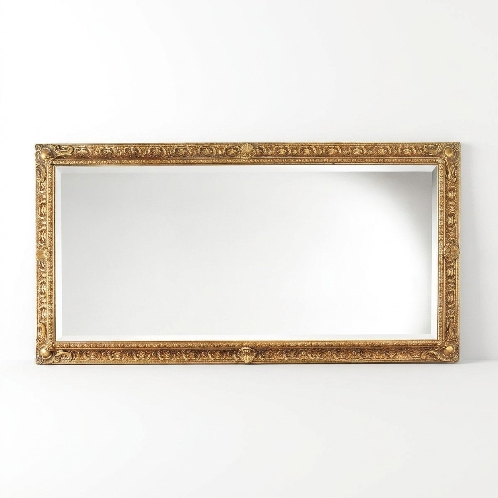 Wandspiegel Holzrahmen Spiegel Rahmen Design Rokoko Barock Wohnzimmer Möbel Neu