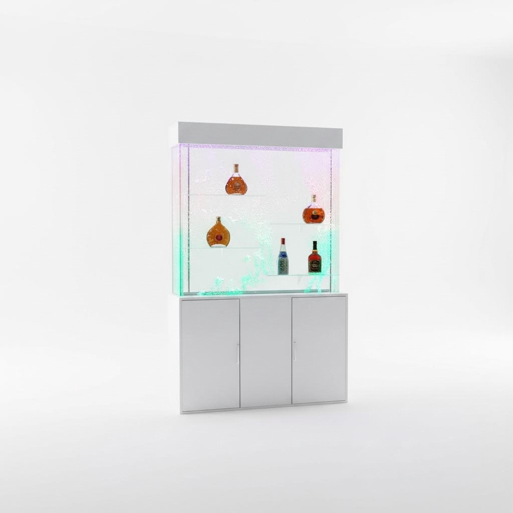 Wasser Wand Water Wall Säule Unterschrank Trennwand Ragal Vitrine
