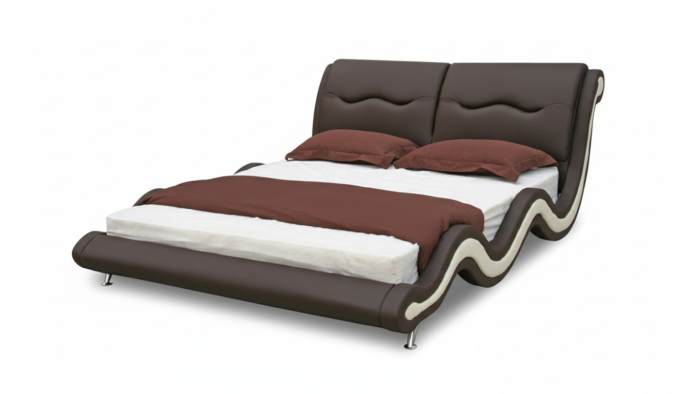 Wasserbett Bett Betten Komplett Lederbett Polsterbett Wasserbetten Neu LOUIS