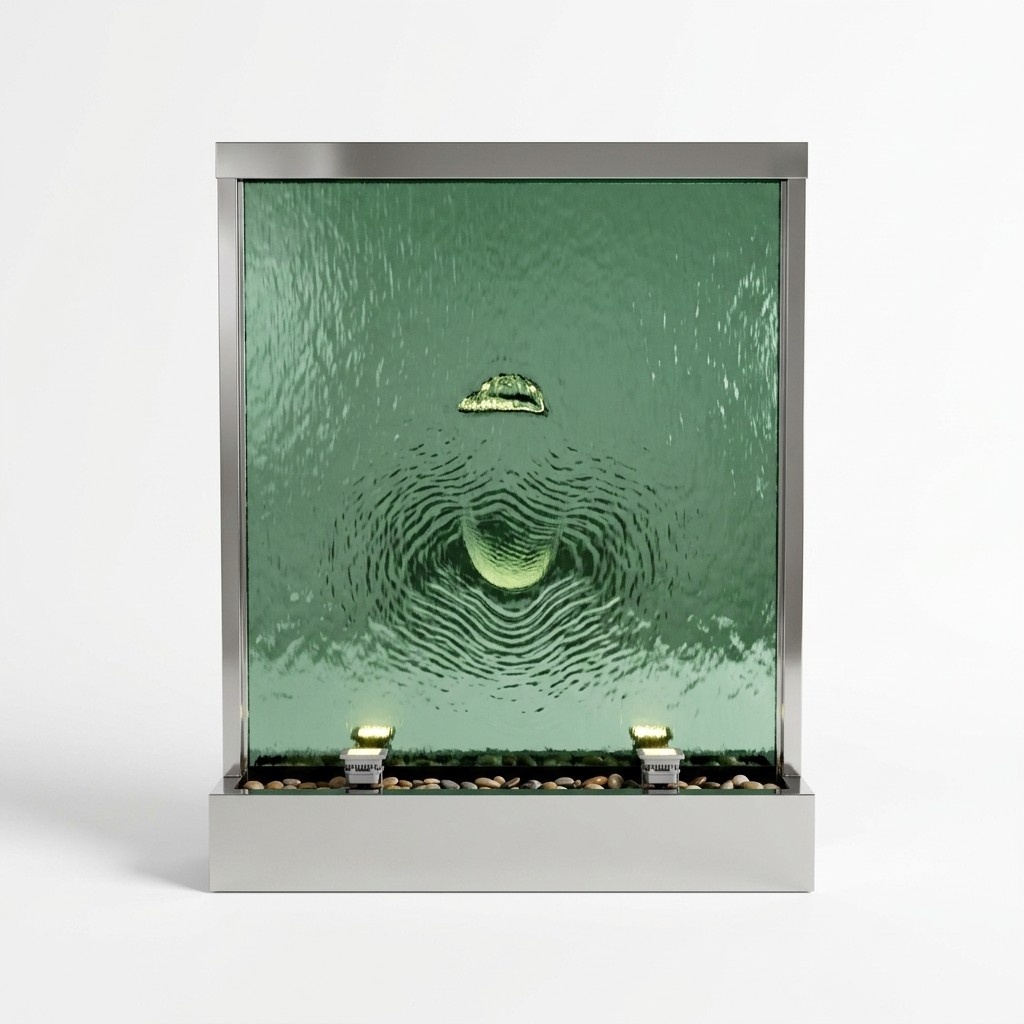 Wasserwand Wassersäule Wasserfall Led Trennwand Luxus Design