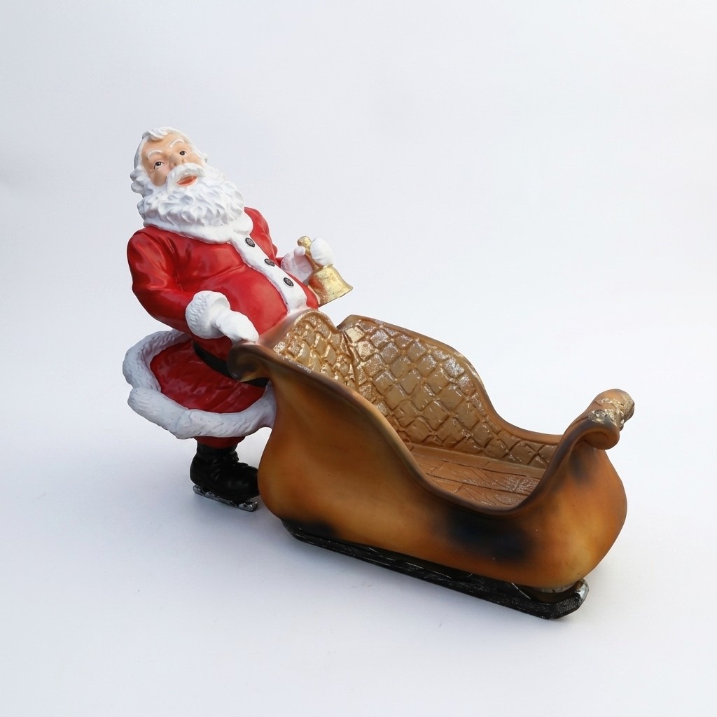 Weihnachtsmann Figur Statue 50 cm Deko Figuren Dekoration Nikolaus