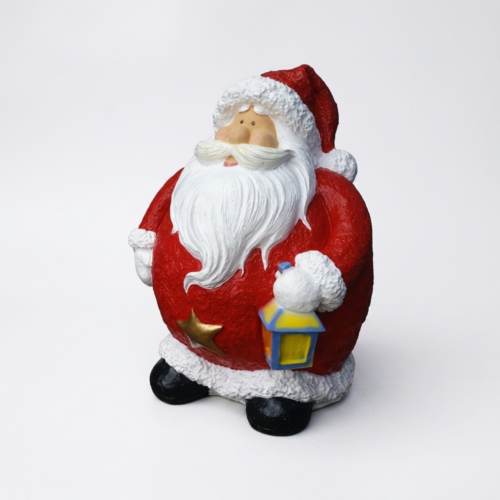 Weihnachtsmann Figur Statue Nikolaus Dekor Figuren Dekoration Skulptur