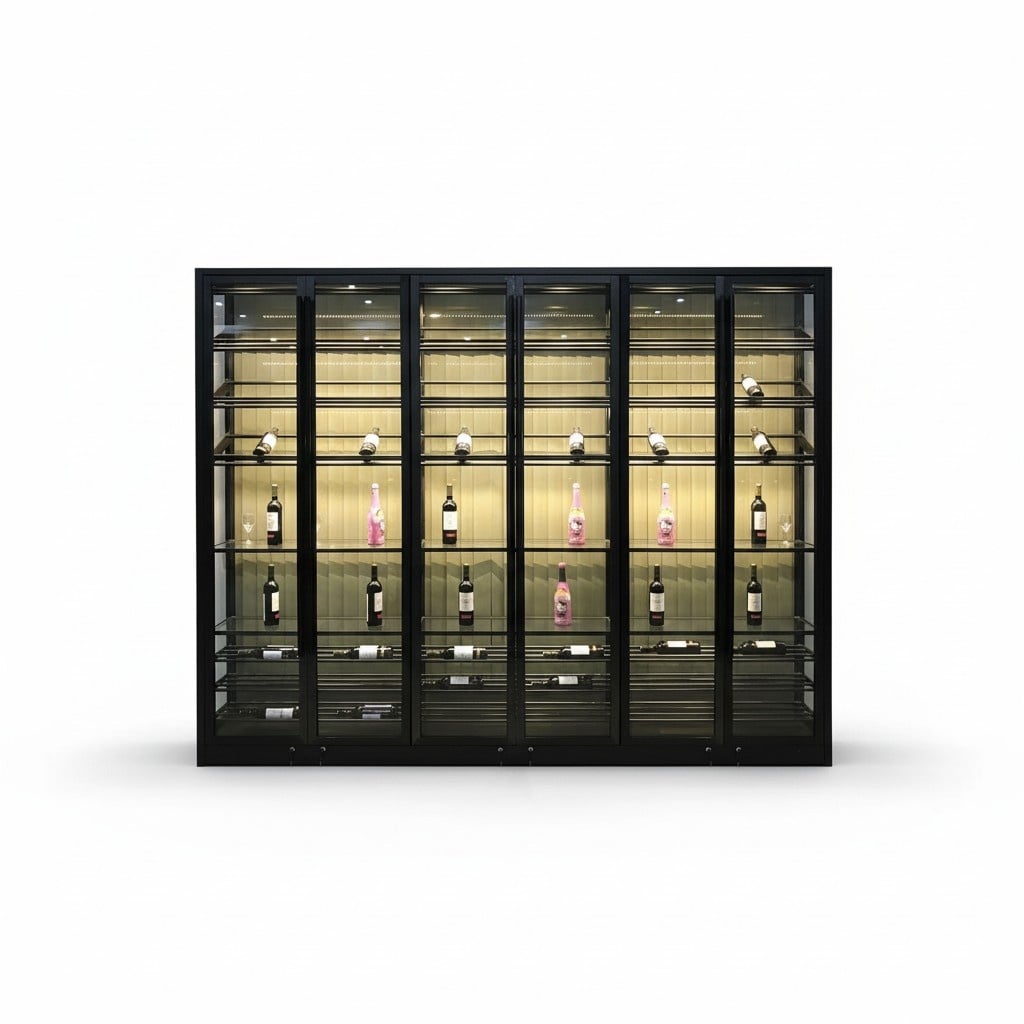 Weinvitrine Weinlagerregal Weinschrank Weinmöbel Weinregalvitrine Weinablage