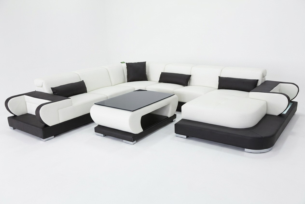 Wohn Couch Leder Sofa Landschaft Polster Garnitur Eck Sofas Sitz Garnituren Neu