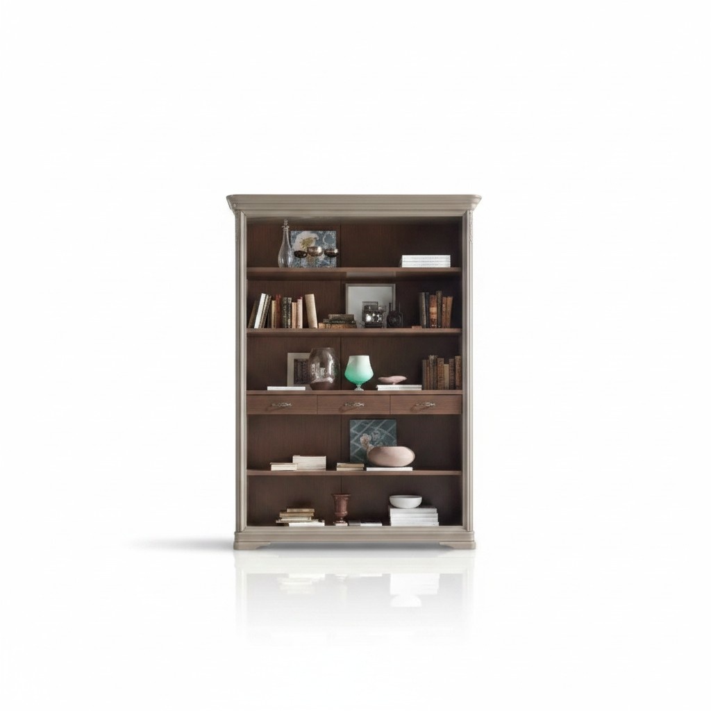 Wohn Zimmer Regale Bücher Schrank Einrichtung Büro Design Wand Regal