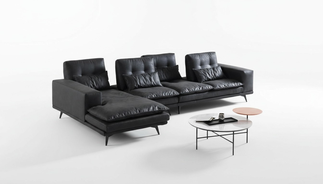 Wohnlandschaft Design Ecksofa Textil Leder Neu Sofas L Form Sofa Couch