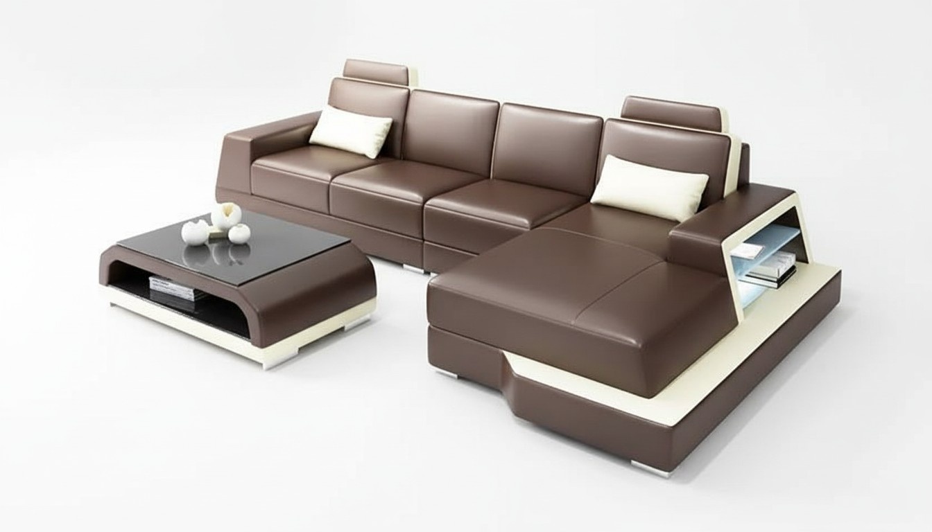 Wohnlandschaft Ecksofa Eckcouch Moderne Design Sofa Sitz Garnituren 2tlg Polster