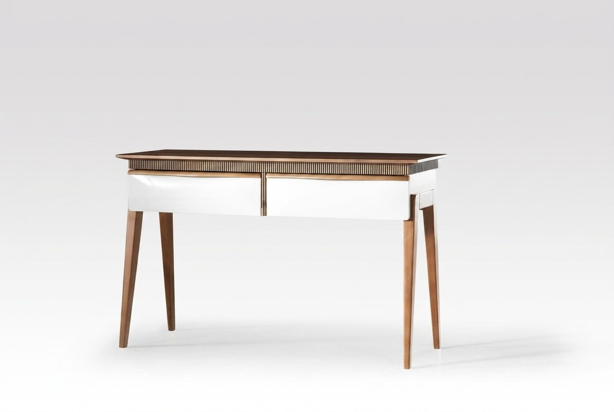 Wohnzimmer Braun Konsolentisch Modern Holz Tisch Konsole Luxus Design