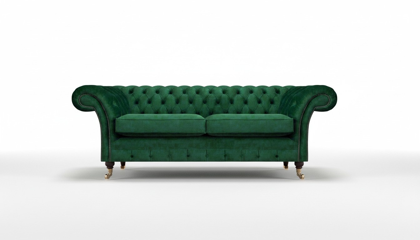 Wohnzimmer Grün Sofa Zweisitzer Textil Couch Polstermöbel Einrichtung Neu