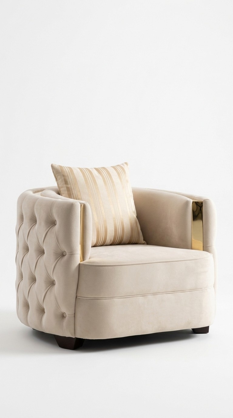 Wohnzimmer Luxus Sessel Moderne Einsitzer Design Chesterfield 1er Italien Möbel