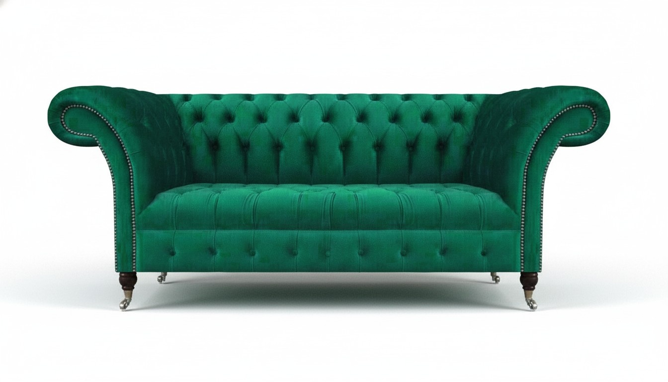 Wohnzimmer Luxus Sofa Dreisitze Couch Chesterfield Polstermöbel Einrichtung
