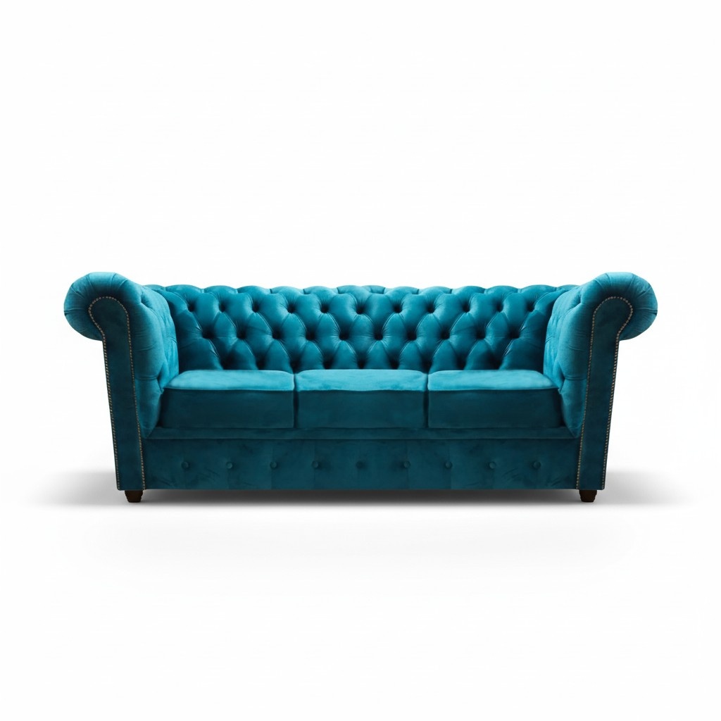 Wohnzimmer Modern Sofa Dreisitze Einrichtung Luxus Chesterfield Couch