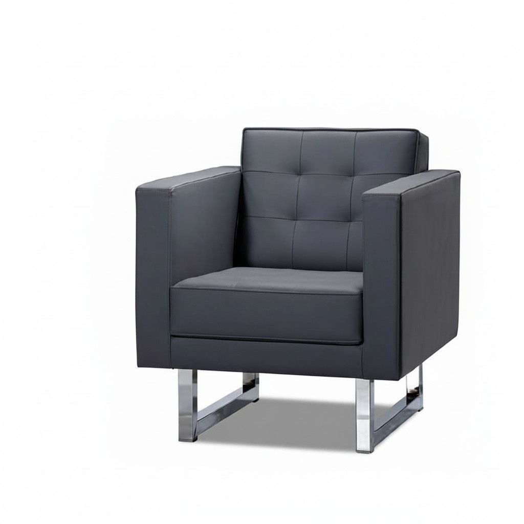 Wohnzimmer Moderne Sessel 1 Sitzer Design Elegantes Möbel Grau Luxus
