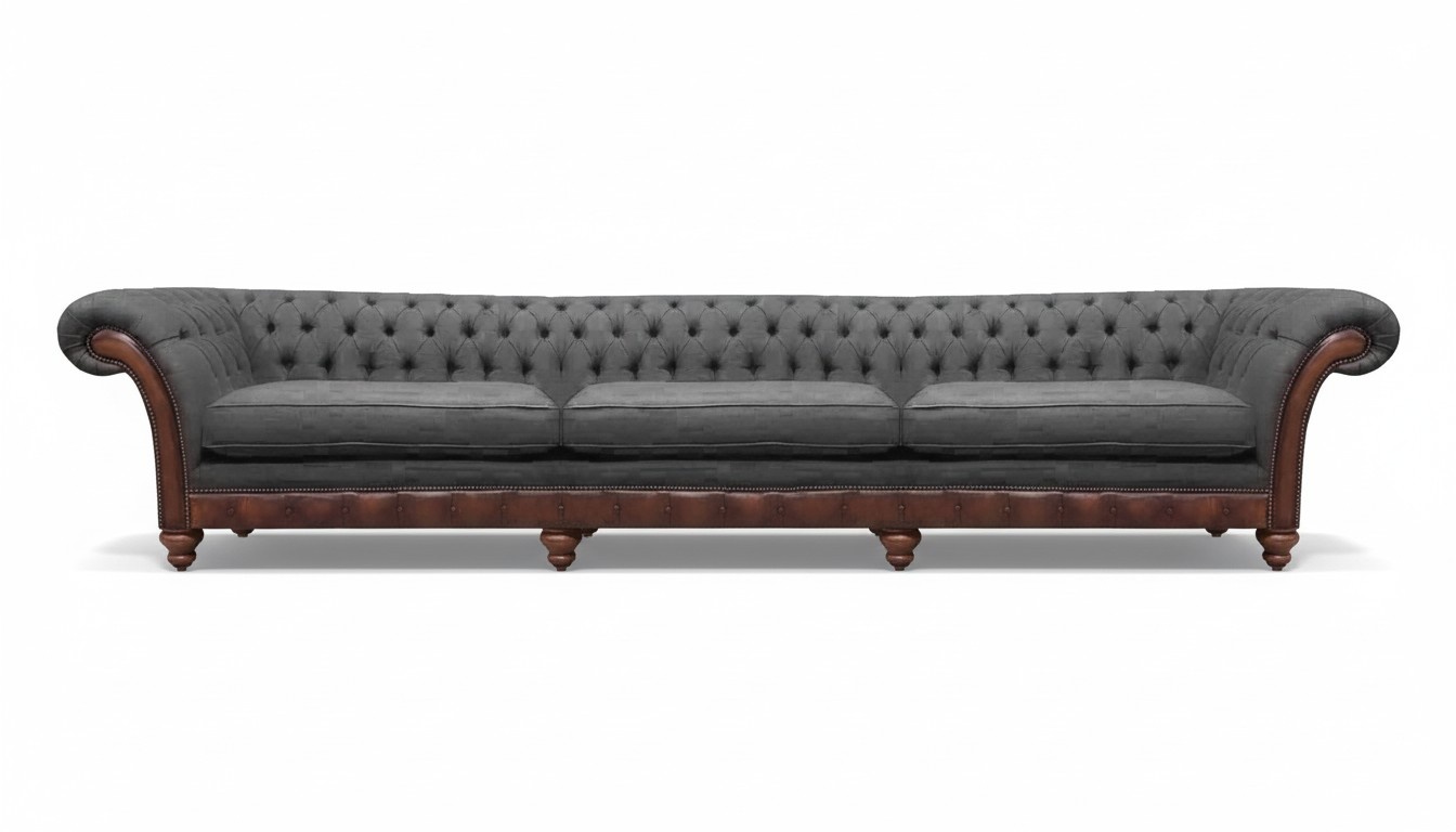 Wohnzimmer Polstersofa Sofa Dreisitze Couch Chesterfield Polstermöbel Sitzmöbel