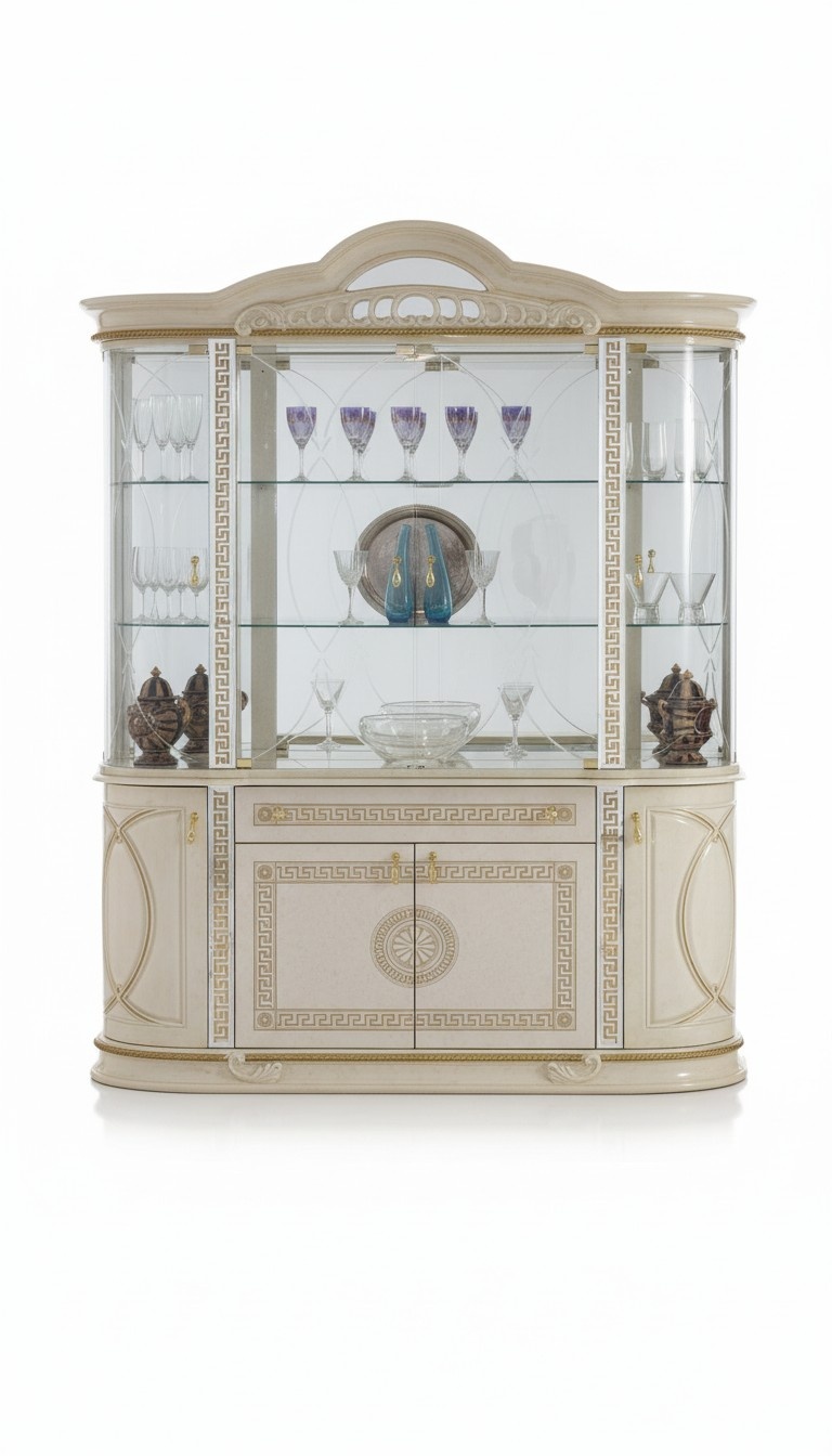 Wohnzimmer Schrank Klassische Vitrine Vitrinenschrank Vitrinen Schränke