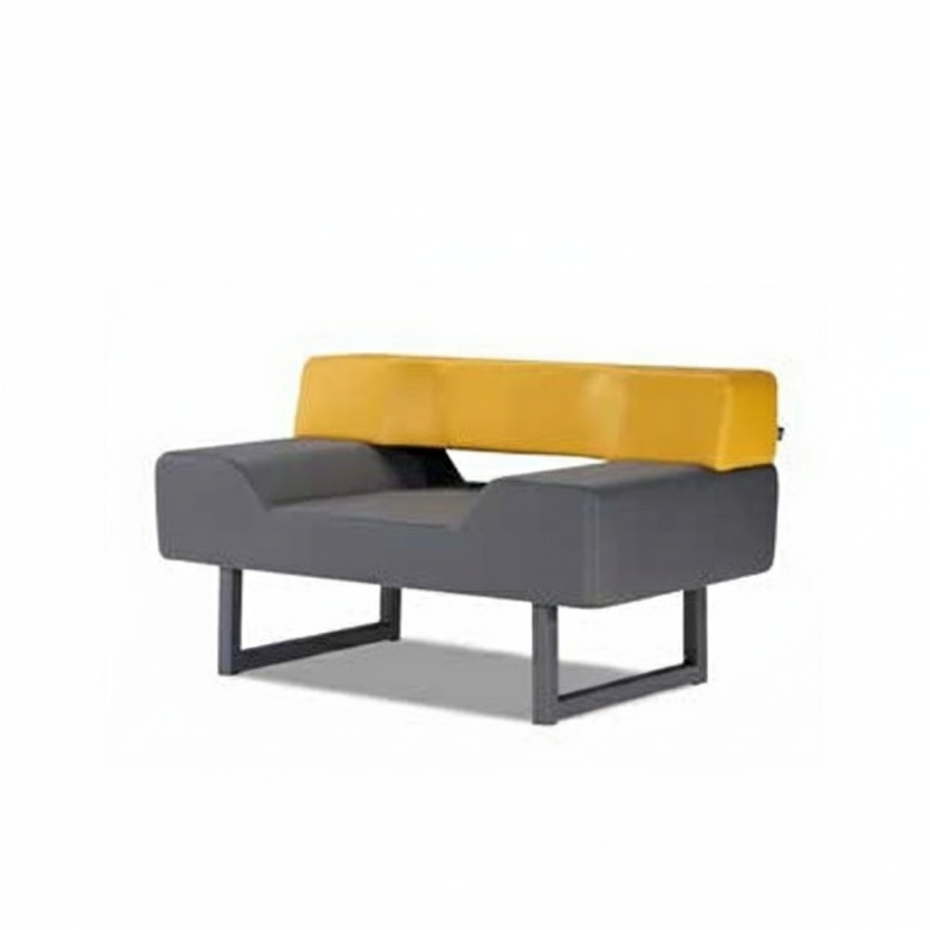 Wohnzimmer Sessel 1 Sitzer Moderne Design Elegantes Möbel Gelb Luxus