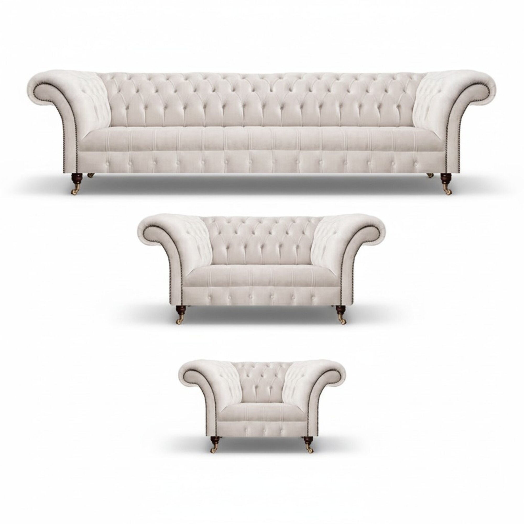 Wohnzimmer Sofagarnitur 3tlg Polstermöbel Luxus Couch Sofas Luxus Textil Möbel