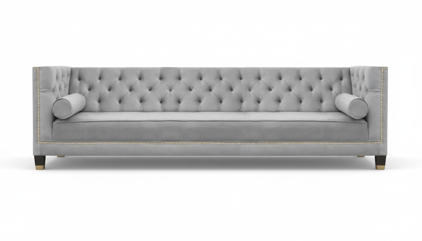 Wohnzimmer Viersitzer Sofa Couch Chesterfield Luxus Modern Big Sofas Couchen