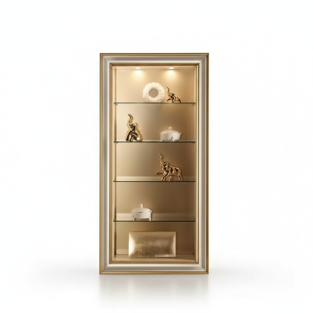 Wohnzimmer Vitrine Bücher Regal Glasschrank Klassische Möbel Regale