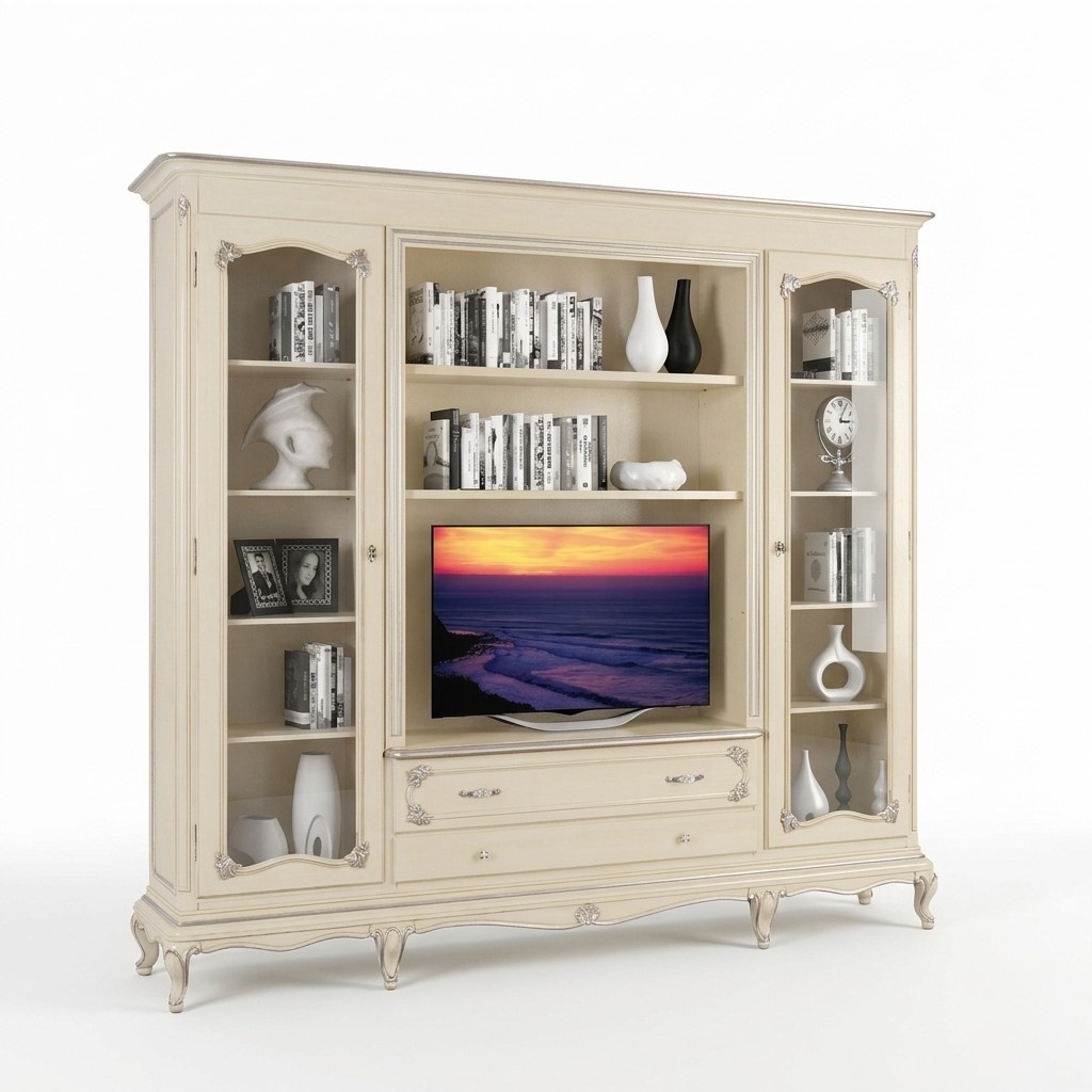 Wohnzimmer Wandregal tv Schrank Schränke Regal Holz Wohnzimmer Möbel Regale Neu