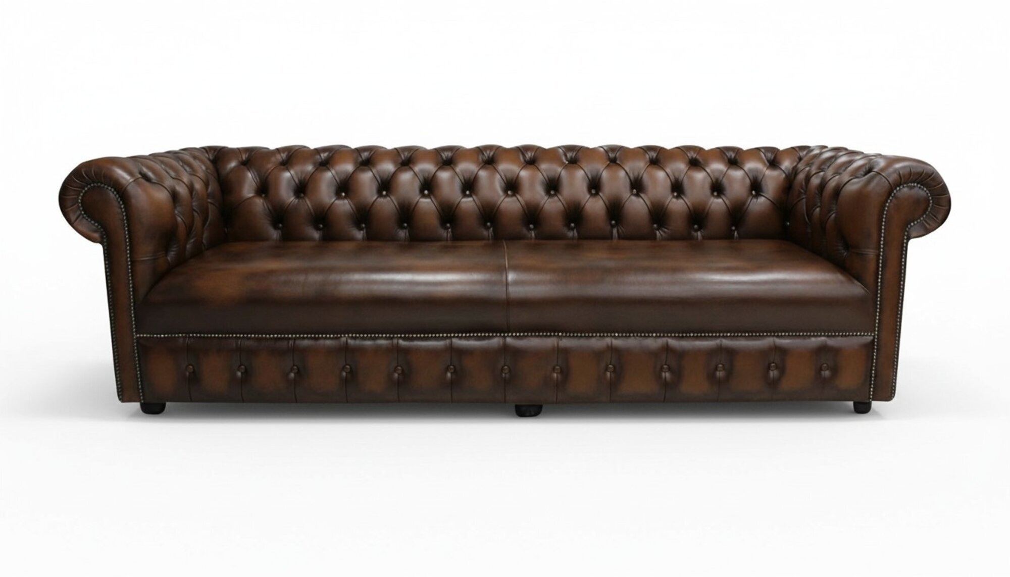 XXL 4 Sitzer Polster Couch Antik Stil Leder Textil Stoff Sofa Big Sofas