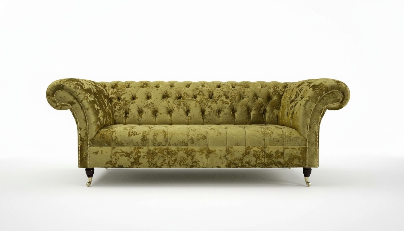 XXL Big Sofa 3 Sitzer Couch Chesterfield Polster Deko Sitz Garnitur Leder