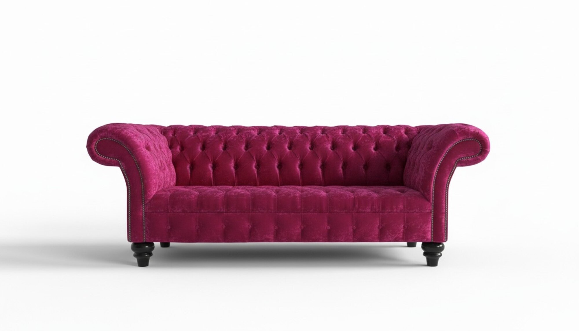 XXL Big Sofa 3 Sitzer Couch Chesterfield Polster Sitz Garnitur Leder