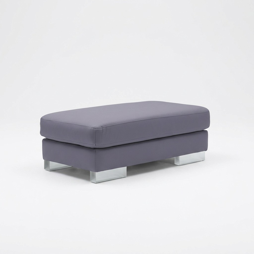 XXL Club Fußhocker Club Lounge Hocker Pufa Leder Ottoman Designer Textil