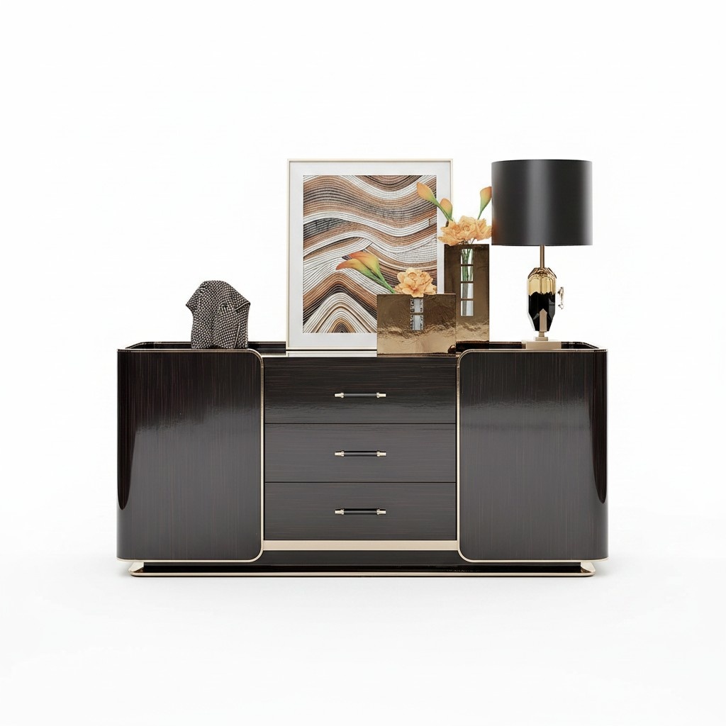 XXL Kommode Sideboard Holz Schrank Anrichte Italienische design luxus