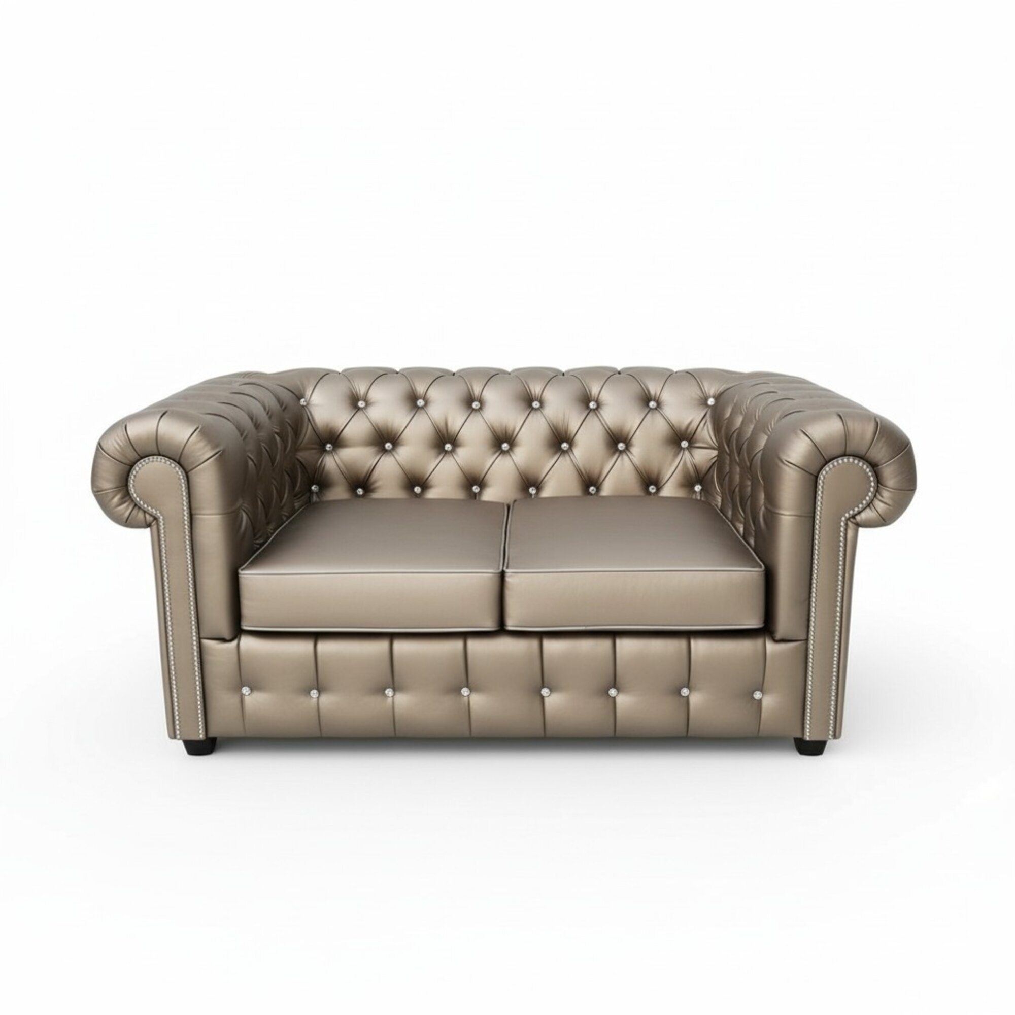 XXL Luxus Couch Goldene Chesterfield Sofagarnitur Sofa Couchen Sofas