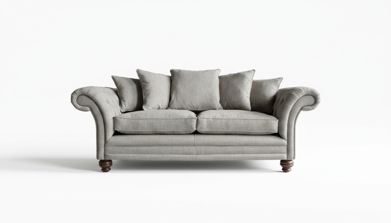 XXL Sofa 3 Sitzer Couch Chesterfield Polster Sitz Garnitur Leder