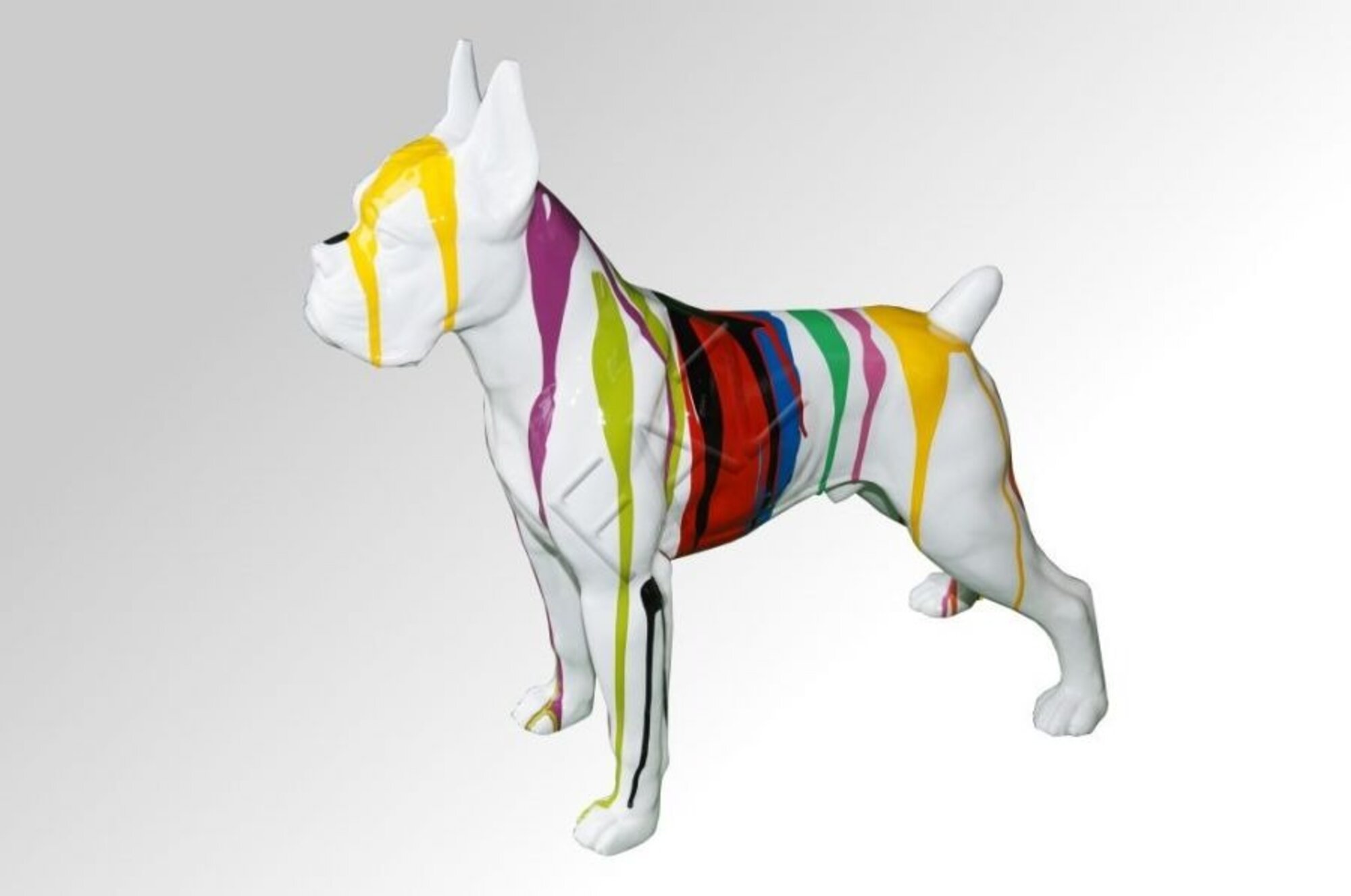 Design Hund Figur Statue Skulptur Dekoration Skulpturen Figuren Abstrakt Deko