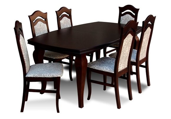 Essgruppe Esstisch Tisch mit 6 x Stühlen Model Z14