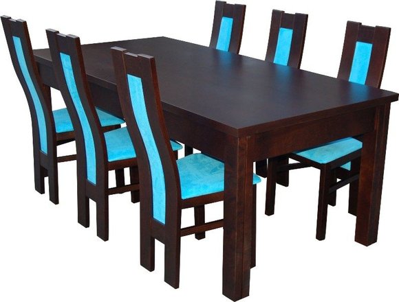 Essgruppe Esstisch Tisch mit 6 x Stühlen Model Z41