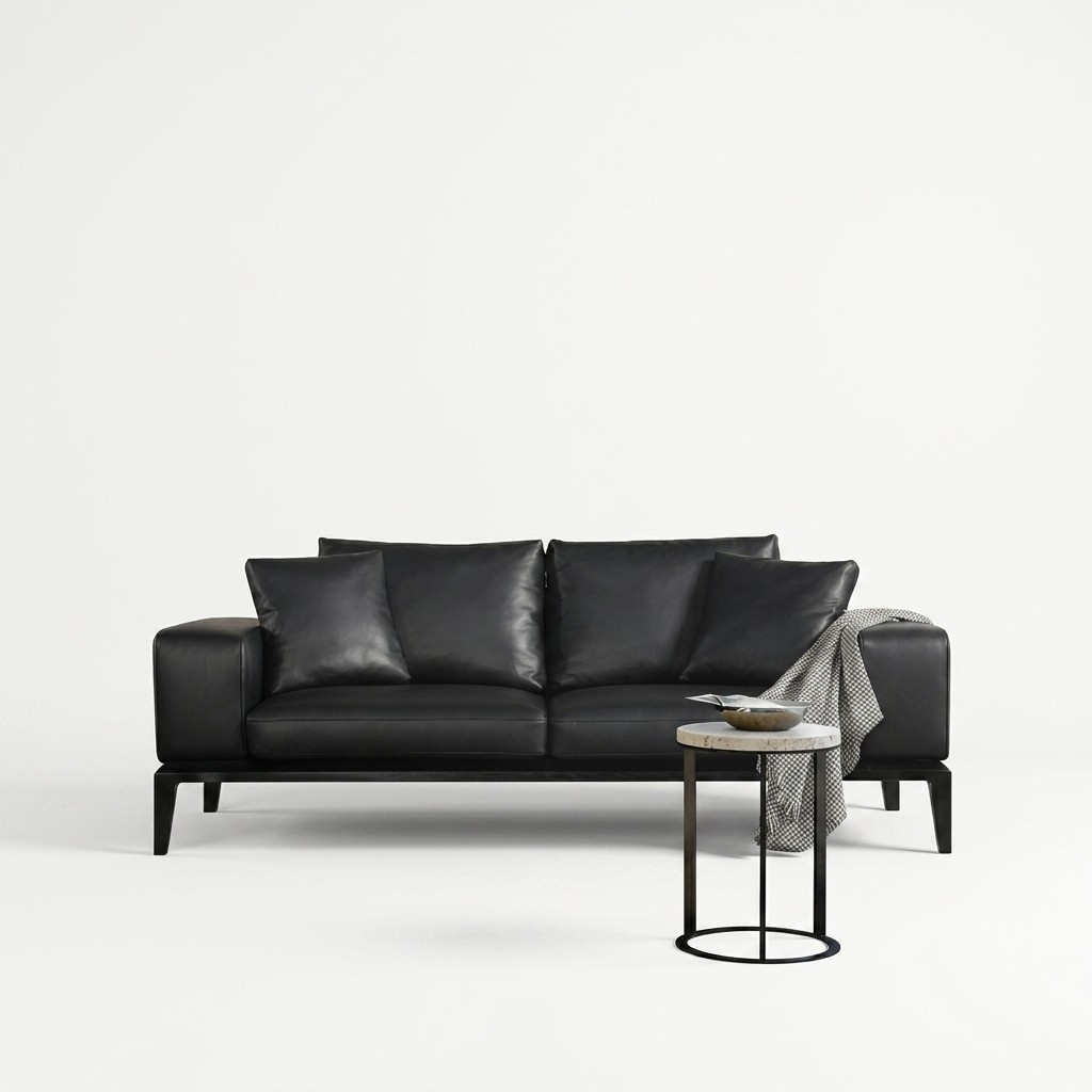Zweisitzer Couch Polster Design Sofa 2er Sitz Zimmer Grau Moderne Couchen