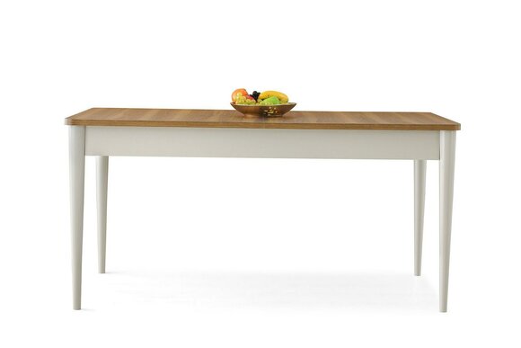 Esstisch Tisch Holztisch Essecke Beige Esszimmer Holz Ausziehbar