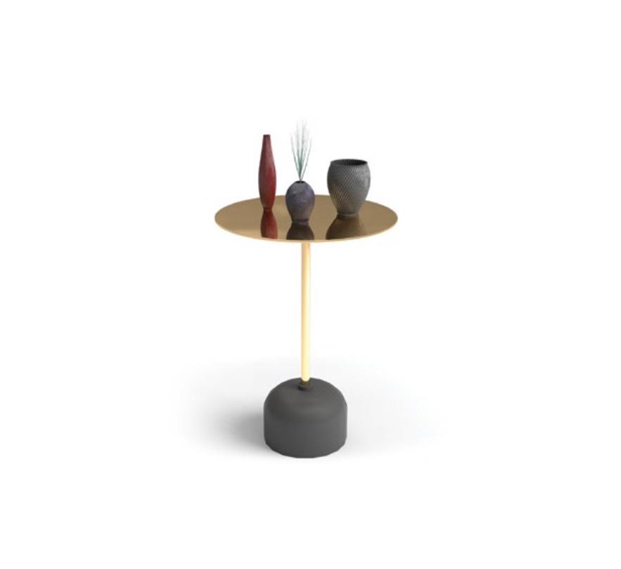 Luxuriöser Runder Beistelltisch Wohnzimmer Couchtisch Designer Möbel