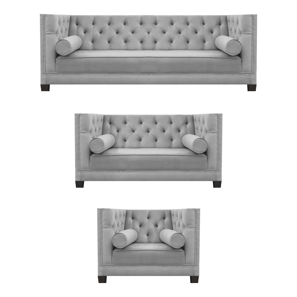 Luxus Wohnzimmer Moderne Sofagarnitur Set 2x Sofas Neu Sessel Garnituren