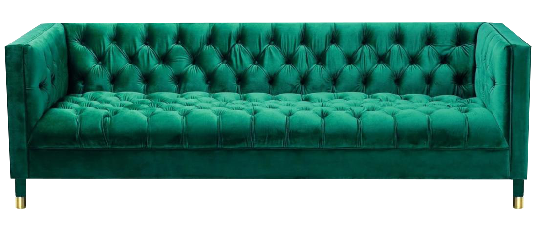Chesterfield Design Polster Couch Textil Sofa Dreisitze Wohnzimmer Polster Sitz