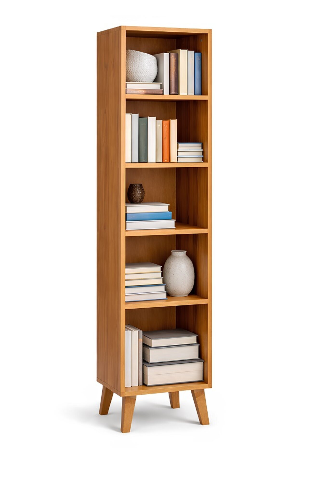 Braunes Bücherregal für das Kinderzimmer